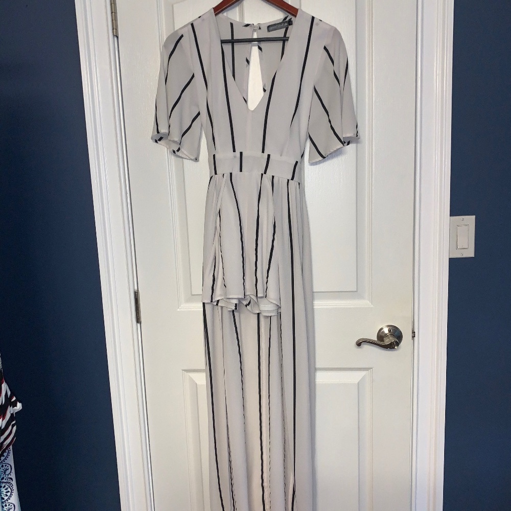 Striped romper